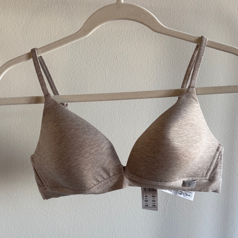 NWT Intimissimi Tiziana Triangle Bra in Cotton in Natural - 112I - Natural Blend